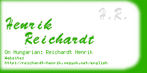 henrik reichardt business card